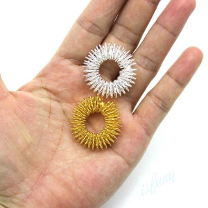 ماساژور حلقوی انگشت سوجوک SuJok Ring (ست طلایی و نقره ای)